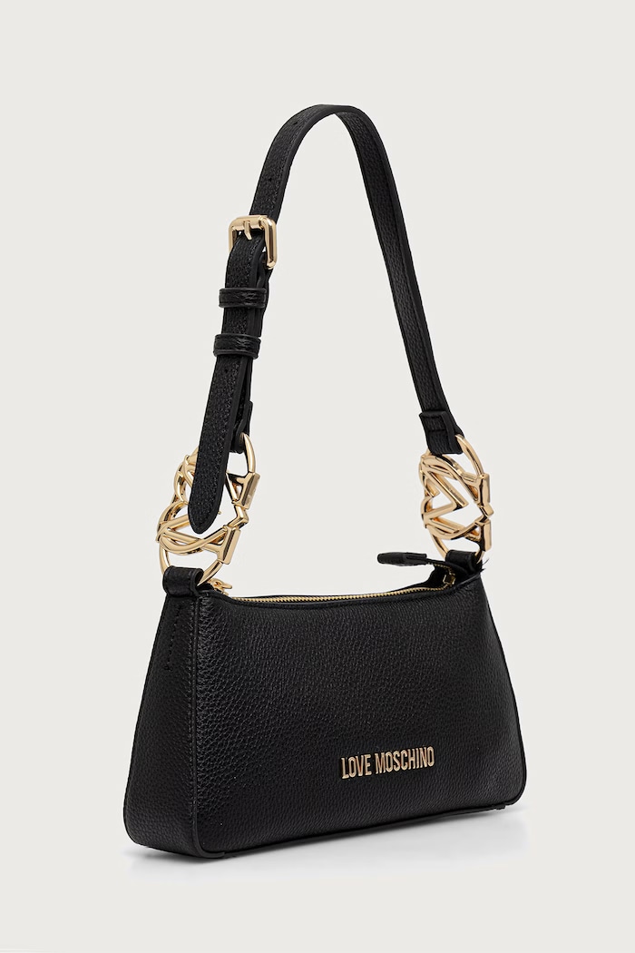 Love Moschino torebka damska z imitacji skóry JC4007PP1PLB0000 czarny AW26