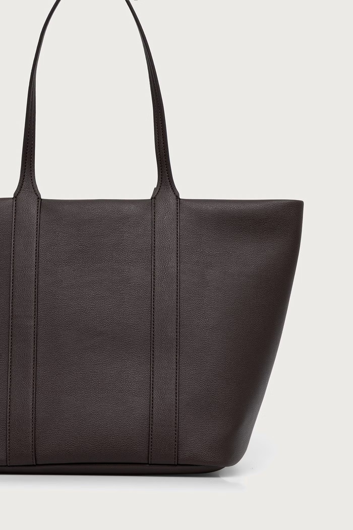 Akcesoria Lacoste torebka shopper damska z imitacji skóry NF5519EG brązowy