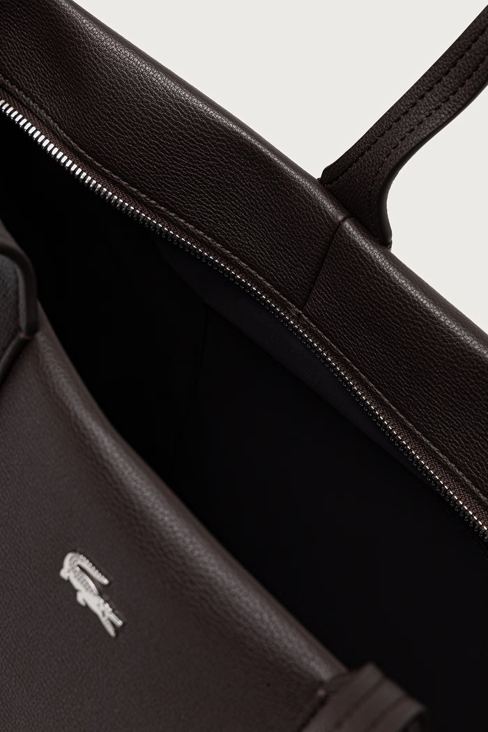 Lacoste torebka shopper damska z imitacji skóry NF5519EG brązowy