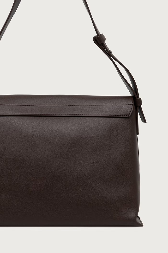Akcesoria MM by Max Mara Torebka shopper damska z imitacji skóry MMLLAMINE 2626516018600 brązowy