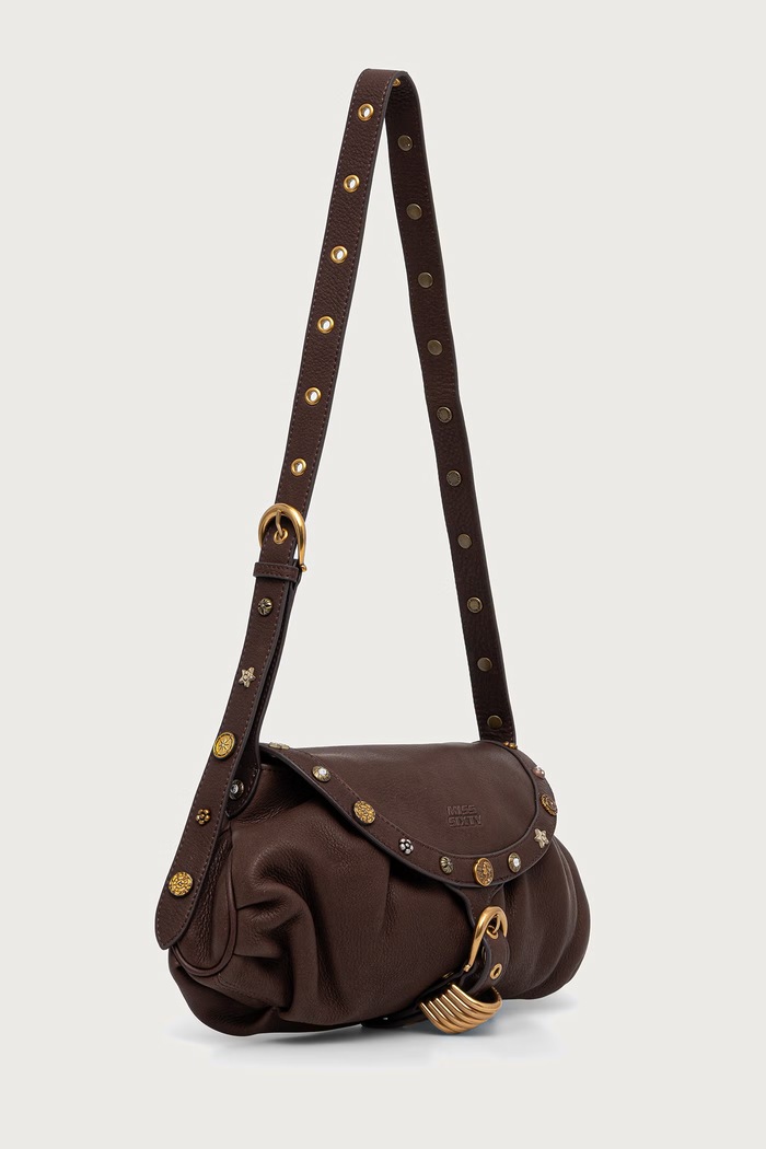 Miss Sixty Torebka crossbody damska skórzana 6M3GJ80700 brązowy AW26