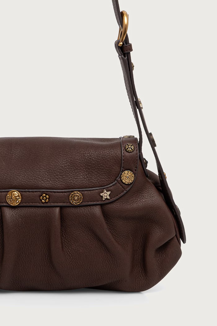Akcesoria Miss Sixty Torebka crossbody damska skórzana 6M3GJ80700 brązowy