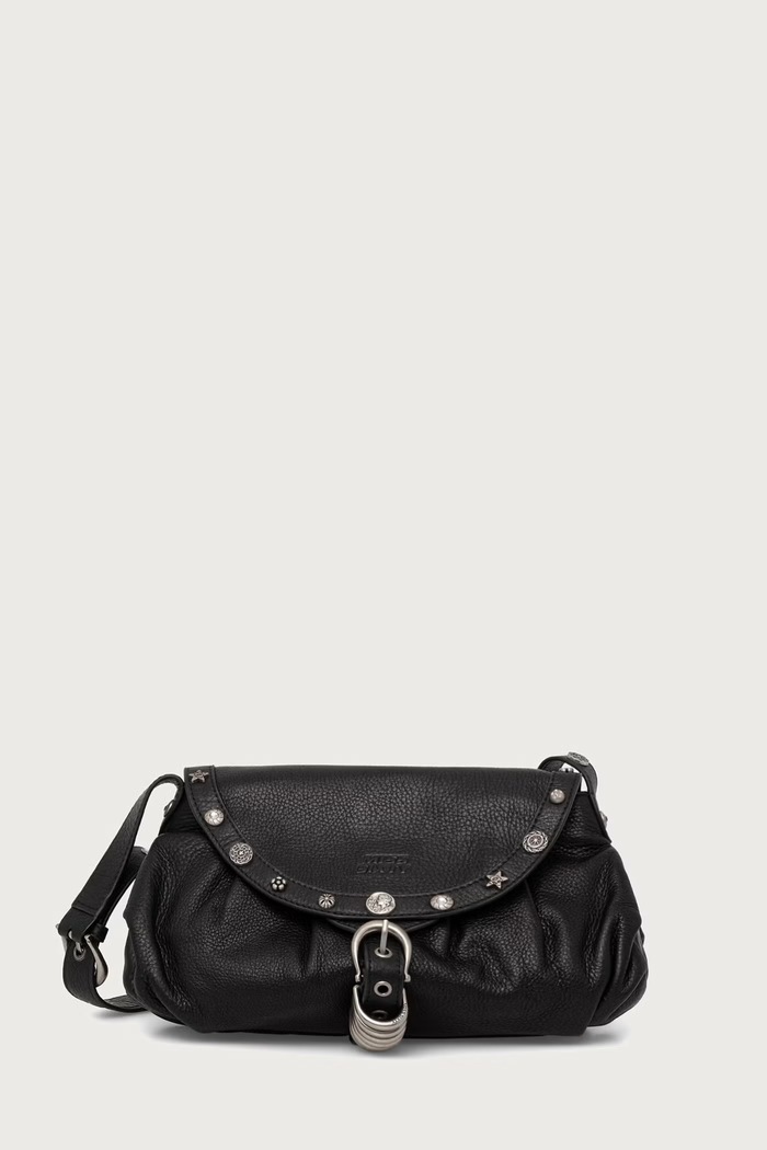 Miss Sixty Torebka crossbody damska skórzana czarny 6M3GJ80700