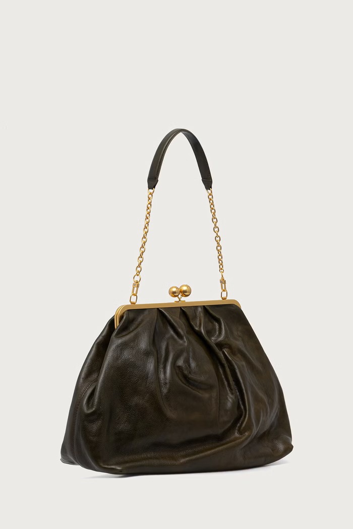 Weekend Max Mara Torebka damska skórzana WKAMIRTE 2625516205600 zielony AW26