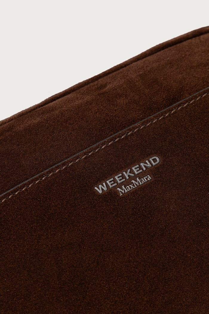 Torebka crossbody damska zamszowa WKAPOTENZA Weekend Max Mara 2625516185600 brązowy
