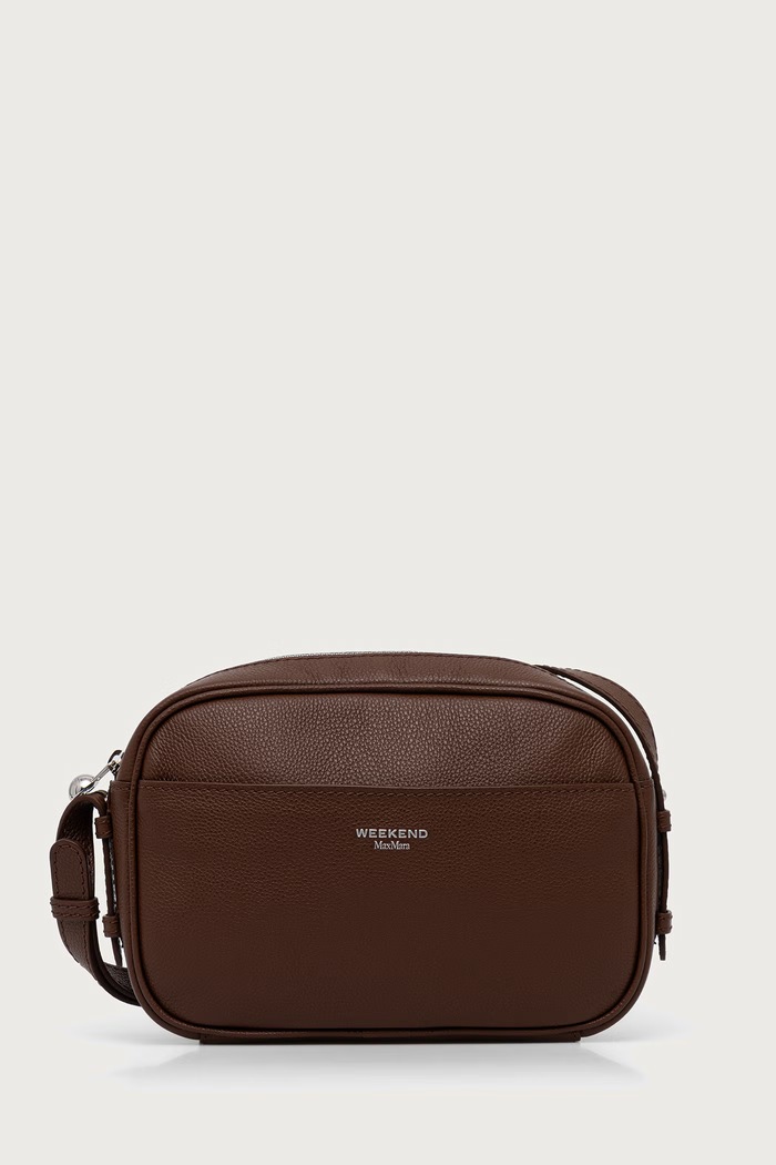 Weekend Max Mara Torebka crossbody damska skórzana WKAMATASSA brązowy 2625516145600