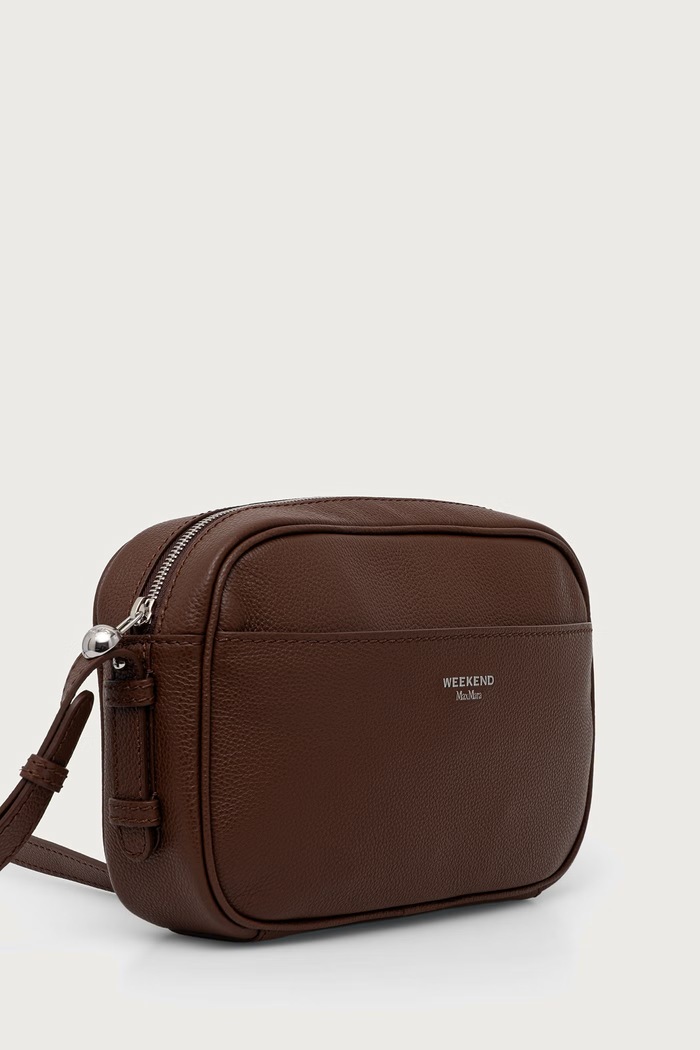 Weekend Max Mara Torebka crossbody damska skórzana WKAMATASSA 2625516145600 brązowy AW26