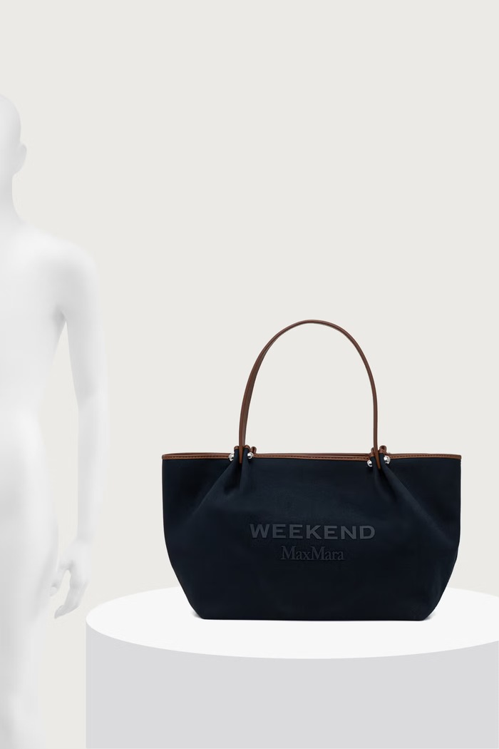 Weekend Max Mara Torebka shopper damska bawełniana WKAGETTO 2625516115600
