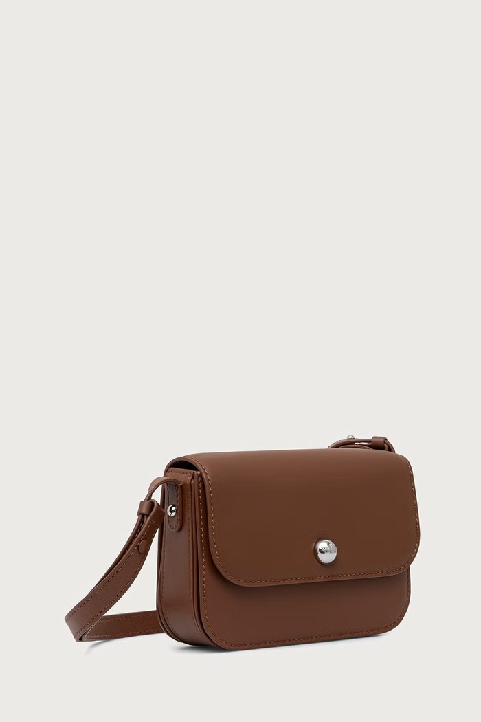 Weekend Max Mara Torebka crossbody damska skórzana WKAPETALI 2625516095600 brązowy AW26