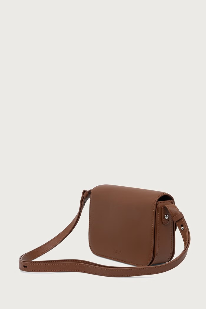 Akcesoria Weekend Max Mara Torebka crossbody damska skórzana WKAPETALI 2625516095600 brązowy