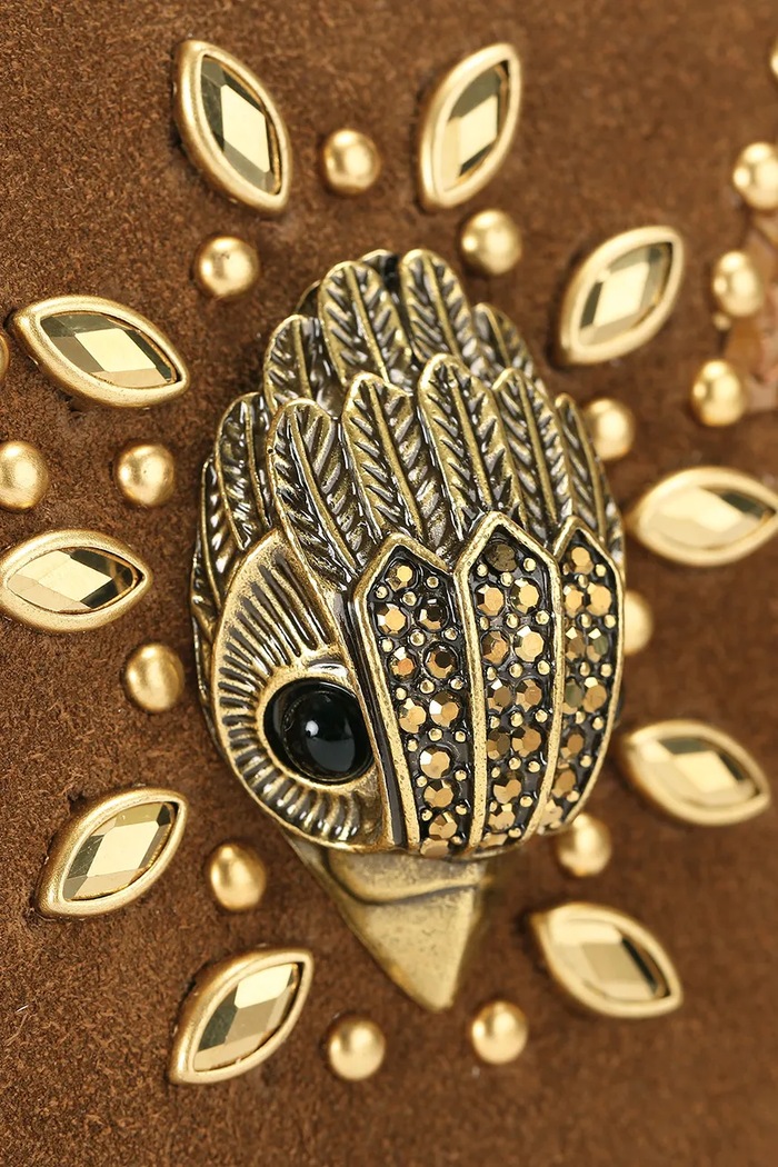 Kurt Geiger London torebka damska zamszowa SLOANE 5839236219 brązowy