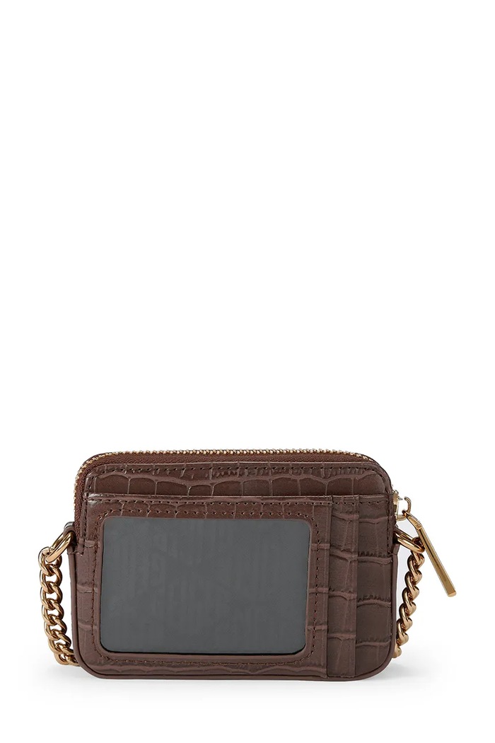 Kurt Geiger London torebka crossbody damska skórzana KENSINGTON 3530130409 brązowy AW26