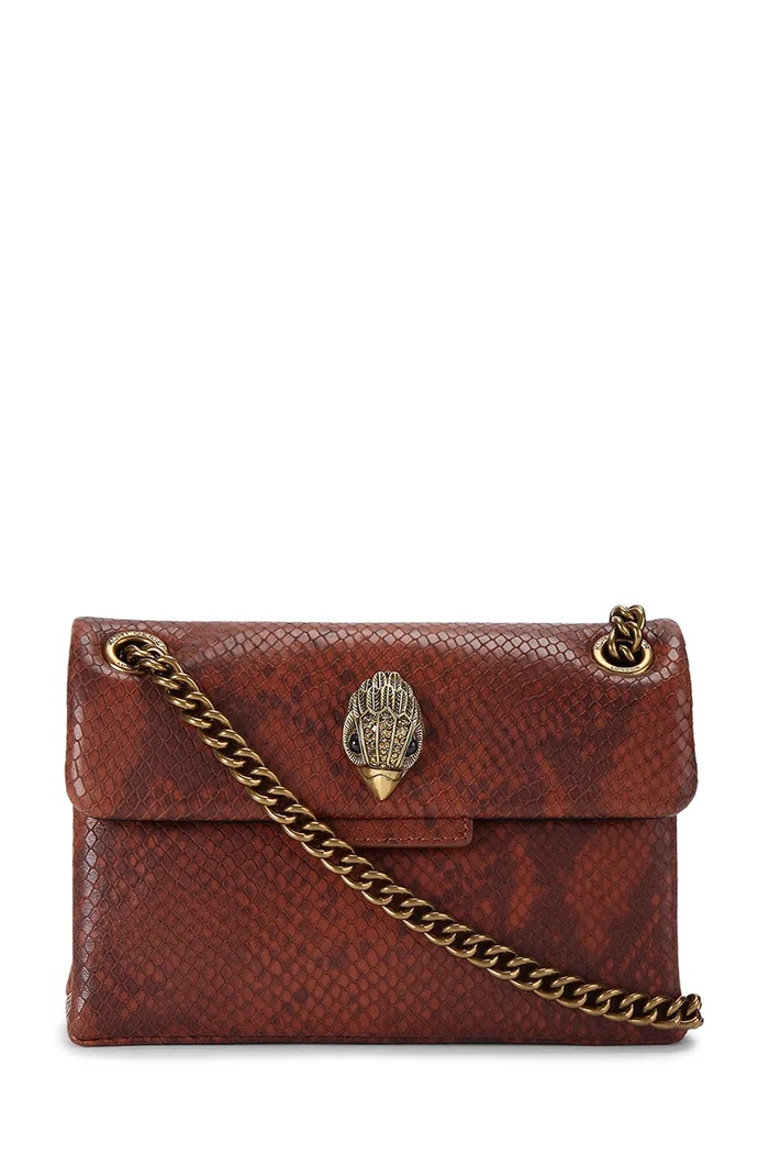 Kurt Geiger London torebka crossbody damska skórzana KENSINGTON brązowy 5017330719