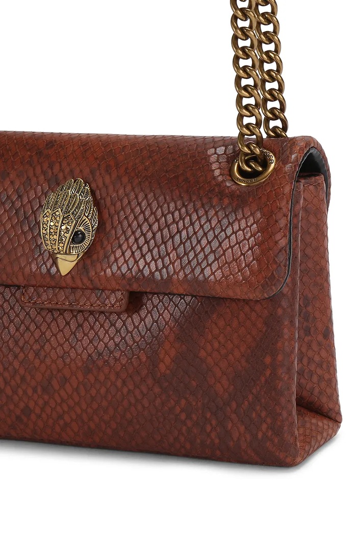 Kurt Geiger London torebka crossbody damska skórzana KENSINGTON brązowy 5017330719