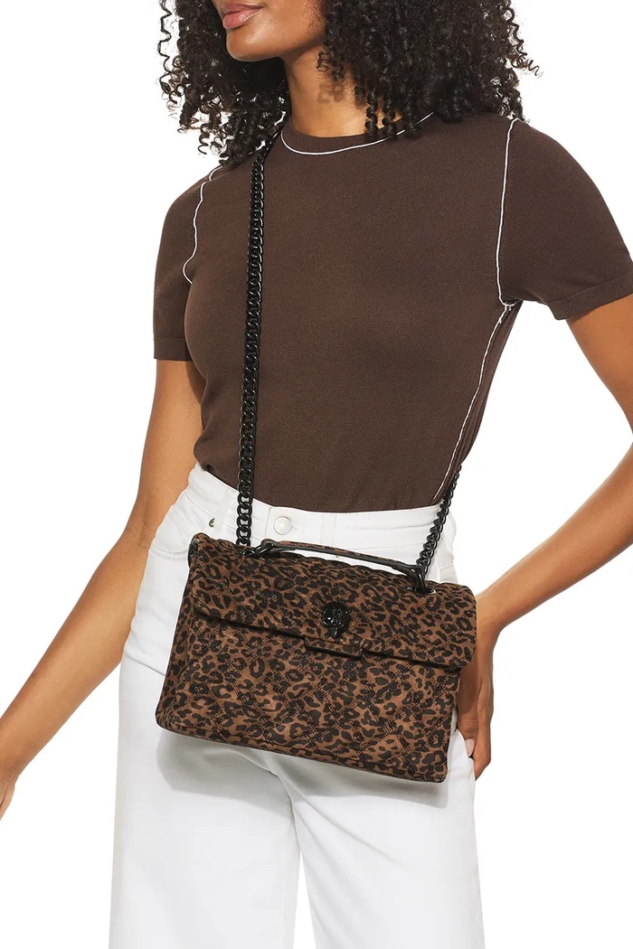Kurt Geiger London torebka crossbody damska zamszowa KENSINGTON 5021539289