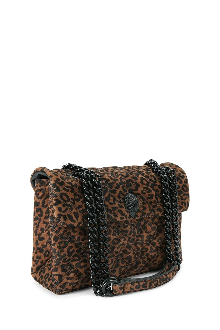 Kurt Geiger London torebka crossbody damska zamszowa KENSINGTON 5021539289 brązowy AW26