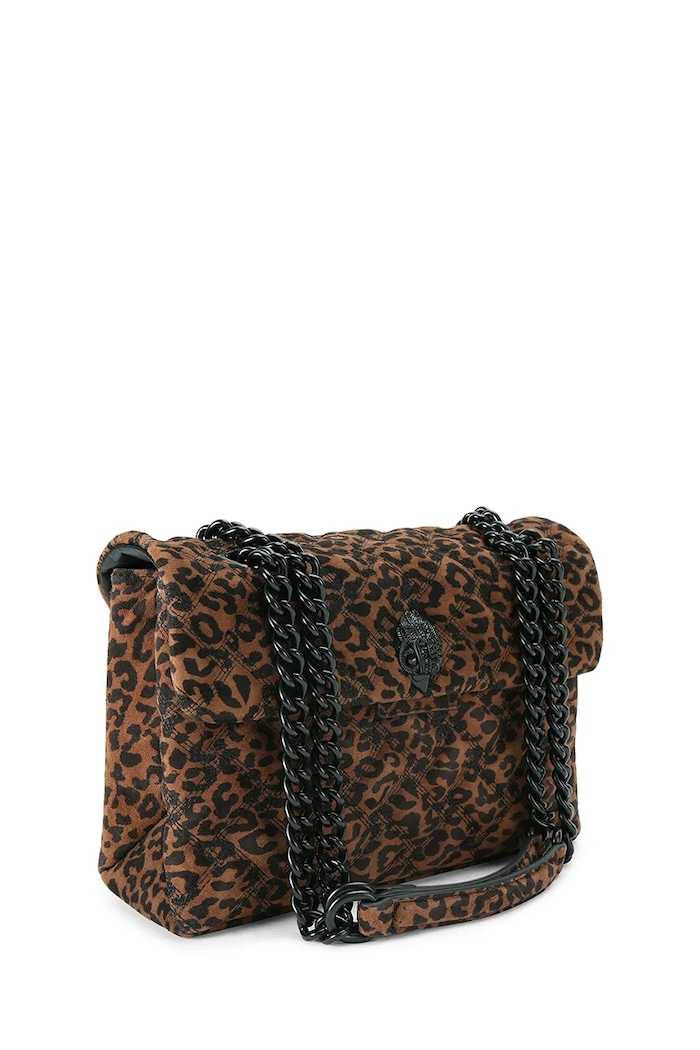 Kurt Geiger London torebka crossbody damska zamszowa KENSINGTON 5021539289 brązowy AW26