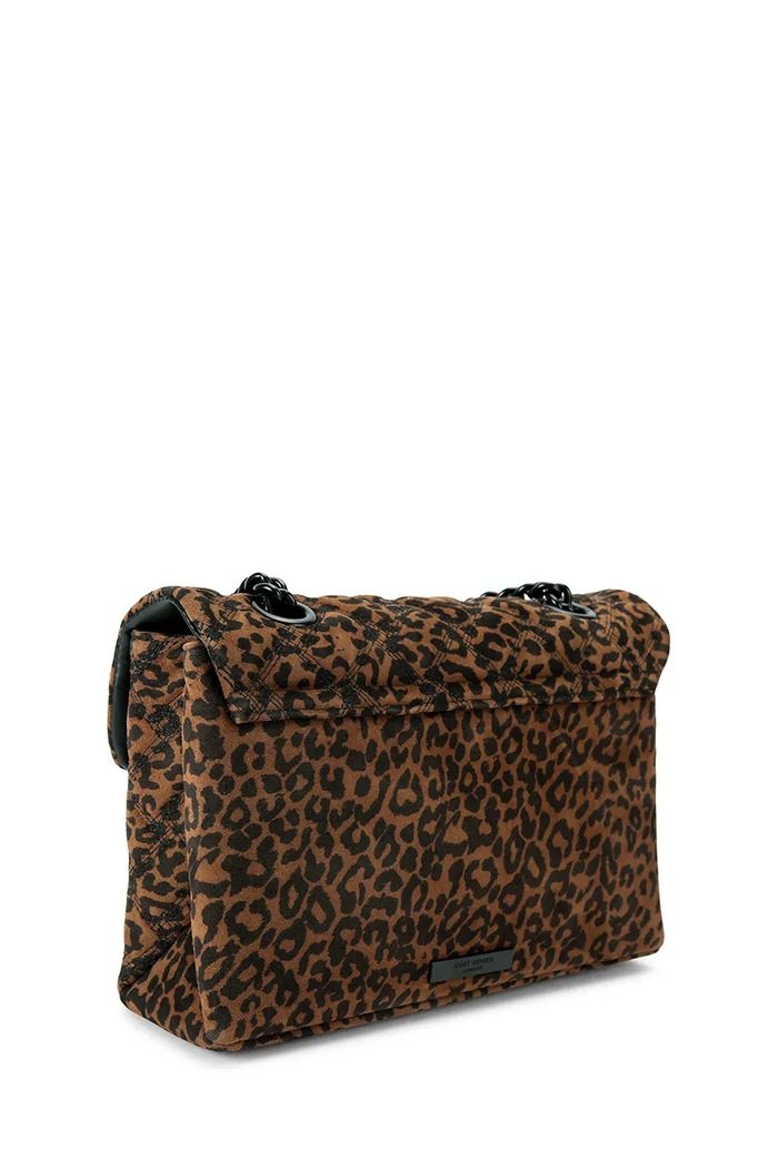Akcesoria Kurt Geiger London torebka crossbody damska zamszowa KENSINGTON 5021539289 brązowy