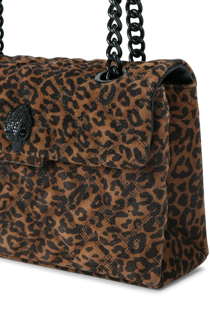 Kurt Geiger London torebka crossbody damska zamszowa KENSINGTON brązowy 5021539289