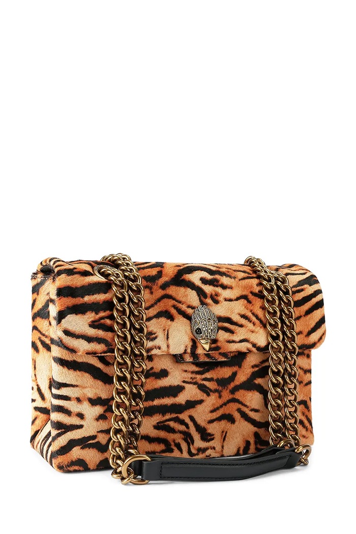 Kurt Geiger London torebka crossbody damska skórzana KENSINGTON 5021546189 brązowy AW26