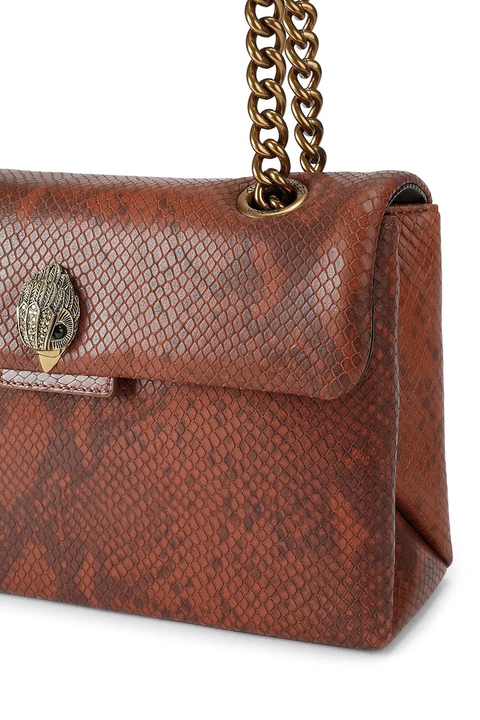 Kurt Geiger London torebka crossbody damska skórzana KENSINGTON brązowy 5021530719