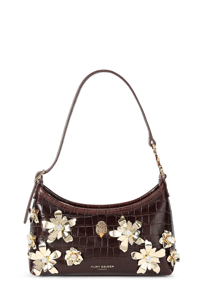 Kurt Geiger London torebka hobo damska skórzana brązowy 5832130419