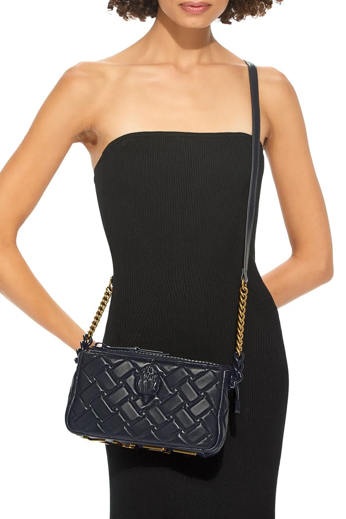Kurt Geiger London torebka crossbody damska skórzana KENSINGTON 5020500109 czarny