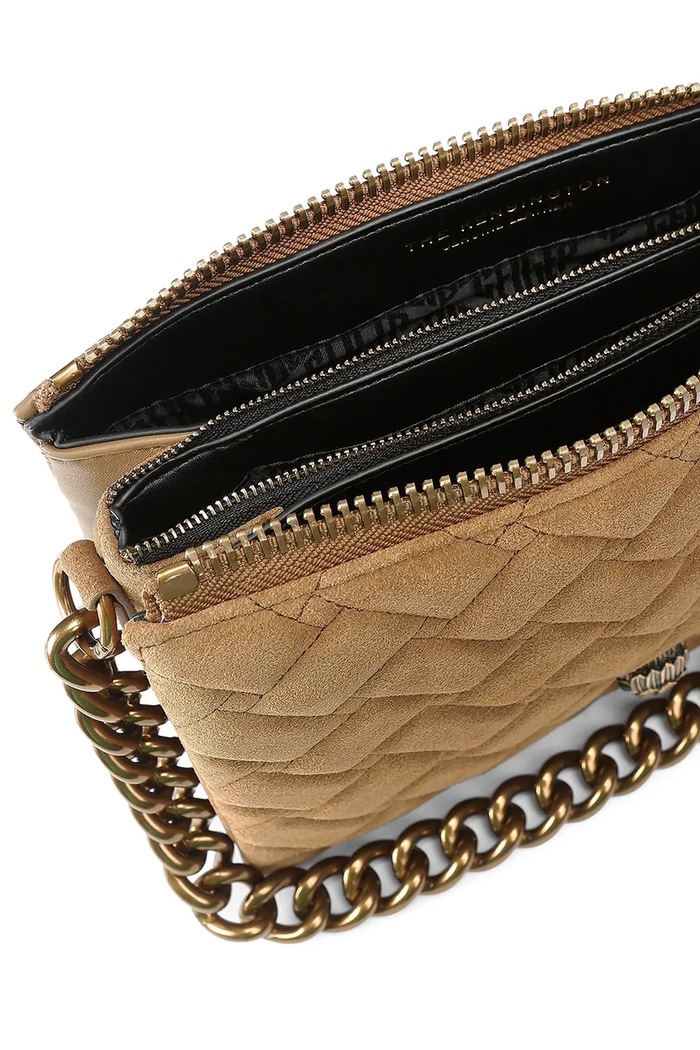 Kurt Geiger London torebka crossbody damska skórzana KENSINGTON brązowy 3571948219