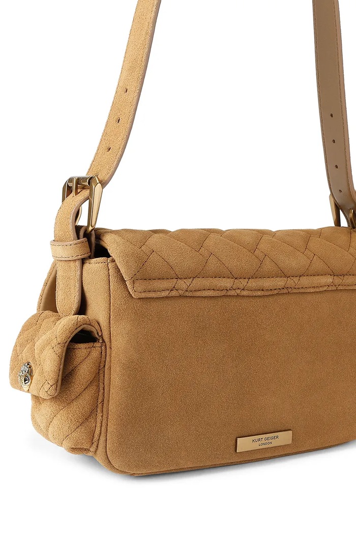 Akcesoria Kurt Geiger London torebka crossbody damska skórzana KENSINGTON 5829233219 zielony