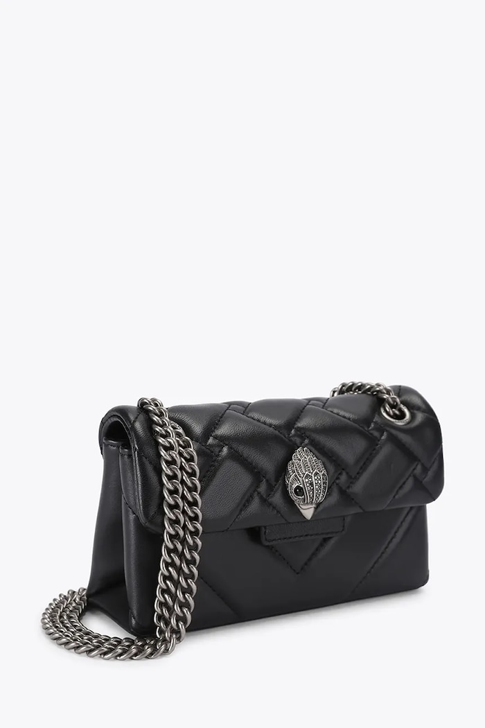 Kurt Geiger London Torebka crossbody damska skórzana KENSINGTON 5580900109 czarny AW26