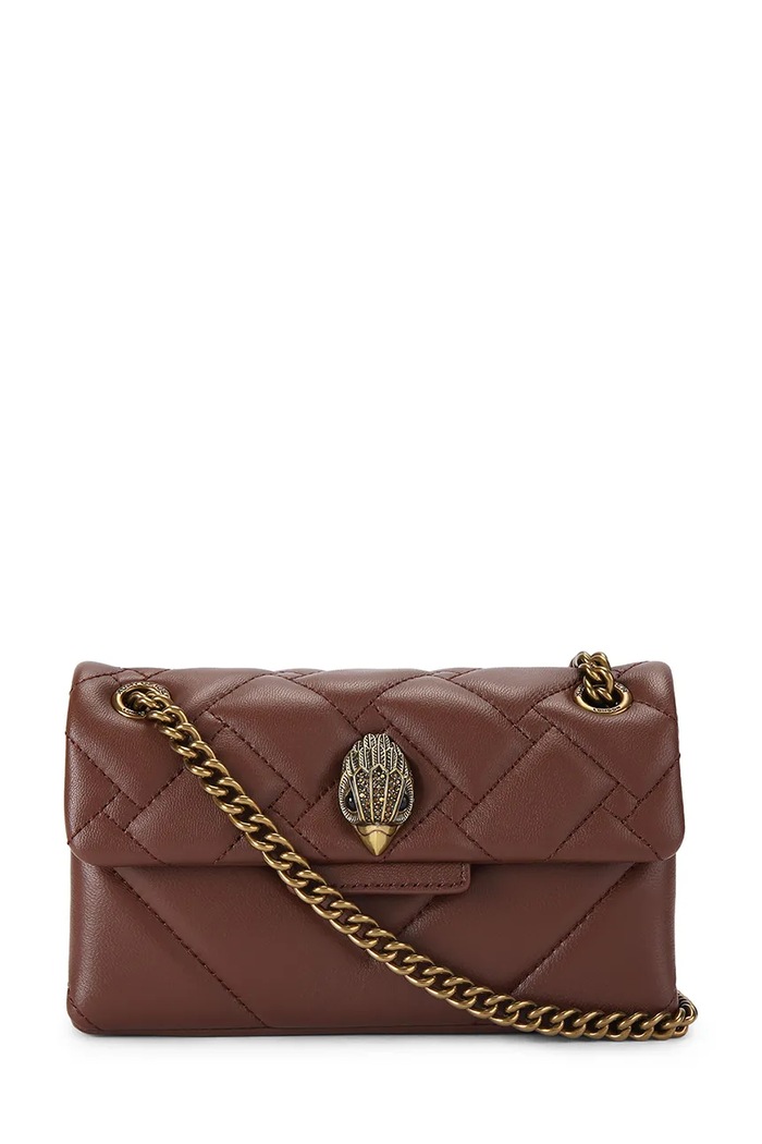 Kurt Geiger London torebka crossbody damska skórzana KENSINGTON bordowy 5580954109