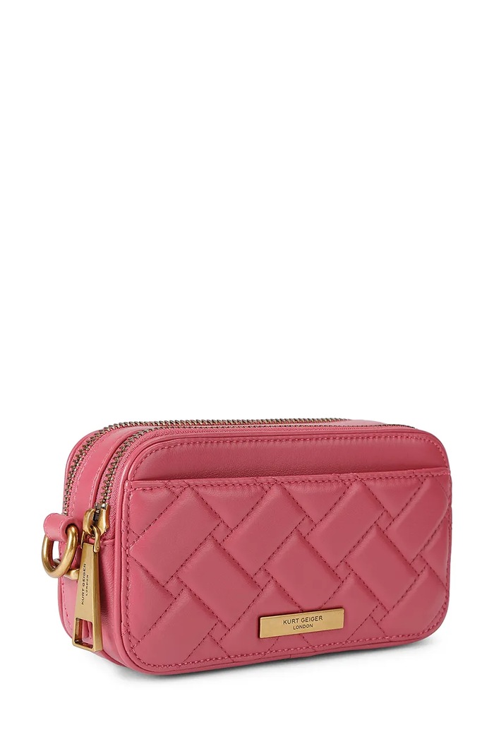 Akcesoria Kurt Geiger London torebka crossbody damska KENSINGTON 5389157219 różowy