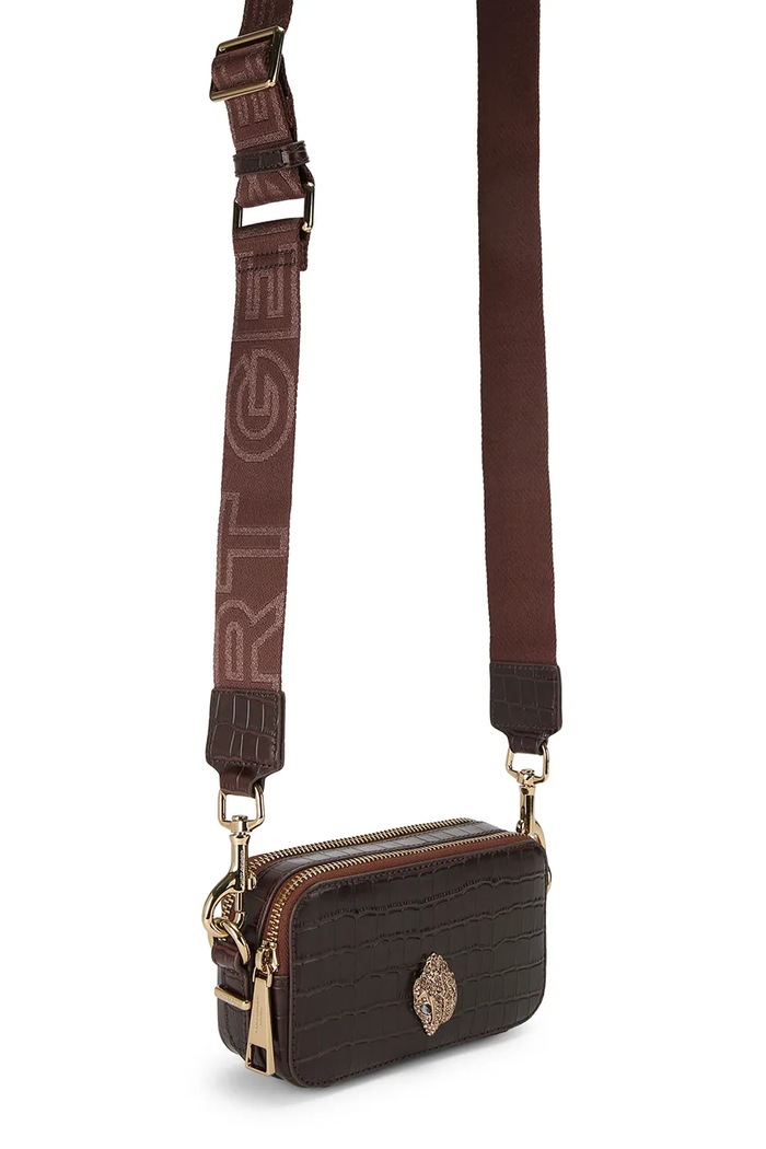 Kurt Geiger London torebka crossbody damska KENSINGTON 5389130419 brązowy AW26