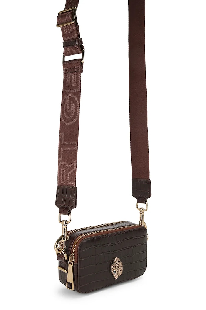 Kurt Geiger London torebka crossbody damska KENSINGTON 5389130419 brązowy AW26