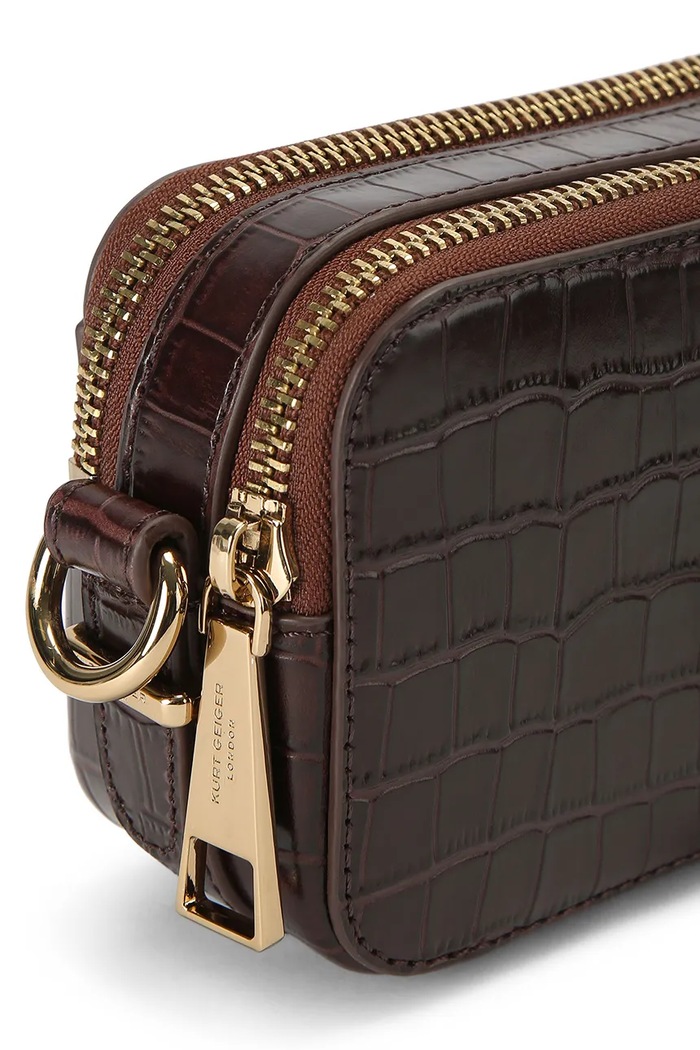 Kurt Geiger London torebka crossbody damska KENSINGTON brązowy 5389130419