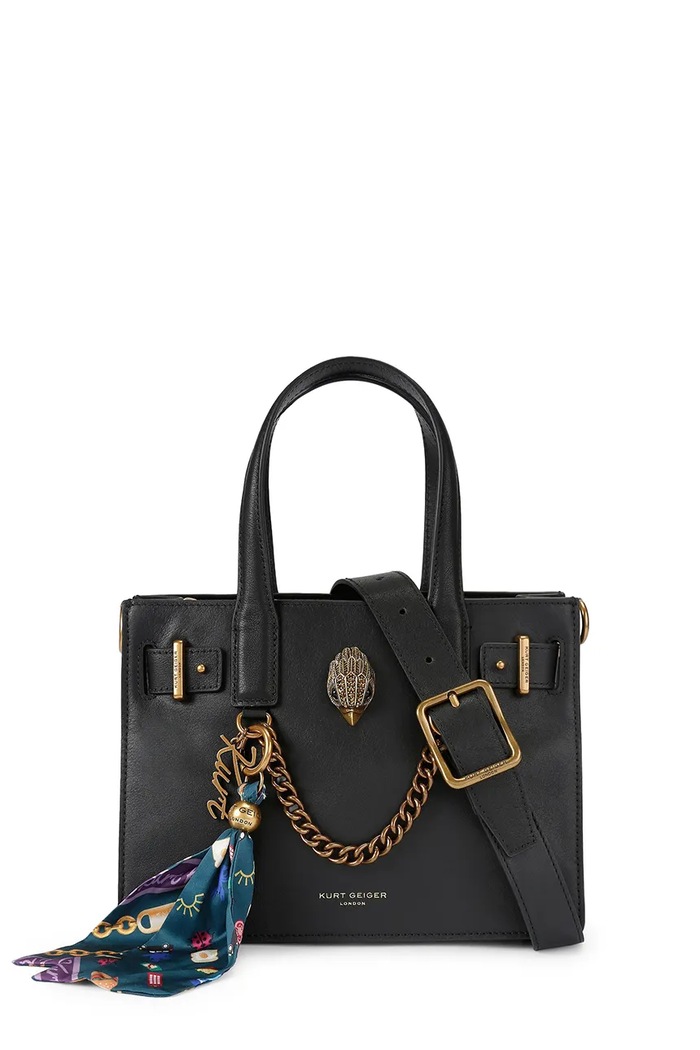 Kurt Geiger London torebka shopper damska skórzana SLOANE czarny 5838600109