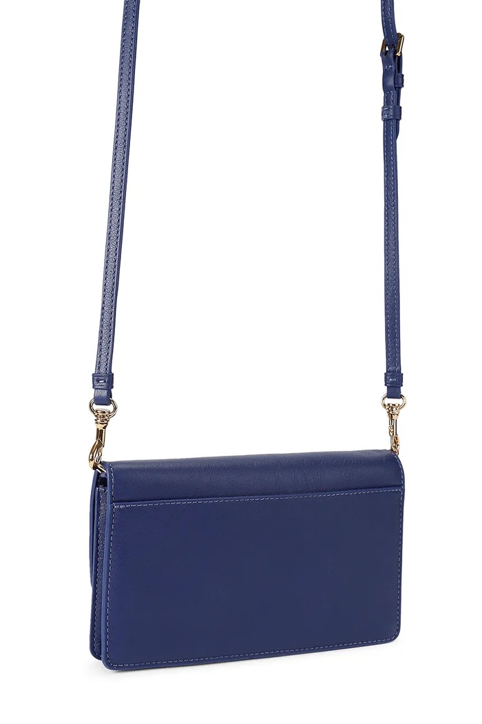 Akcesoria Kurt Geiger London torebka crossbody damska skórzana SLOANE 5832781109 niebieski