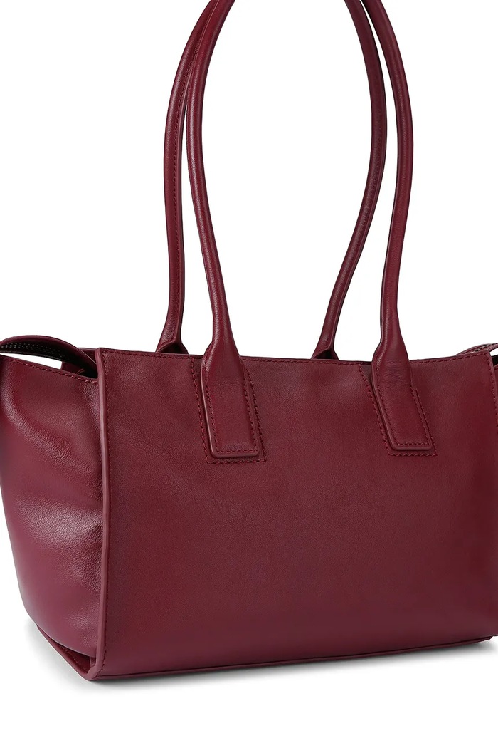Akcesoria Kurt Geiger London torebka shopper damska skórzana SLOANE 5839056109 bordowy