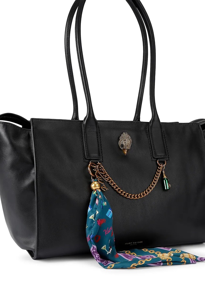 Kurt Geiger London torebka shopper damska skórzana SLOANE 5838800109 czarny AW26