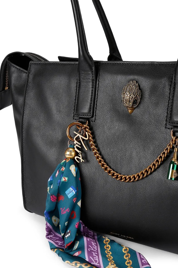 Kurt Geiger London torebka shopper damska skórzana SLOANE 5838800109 czarny