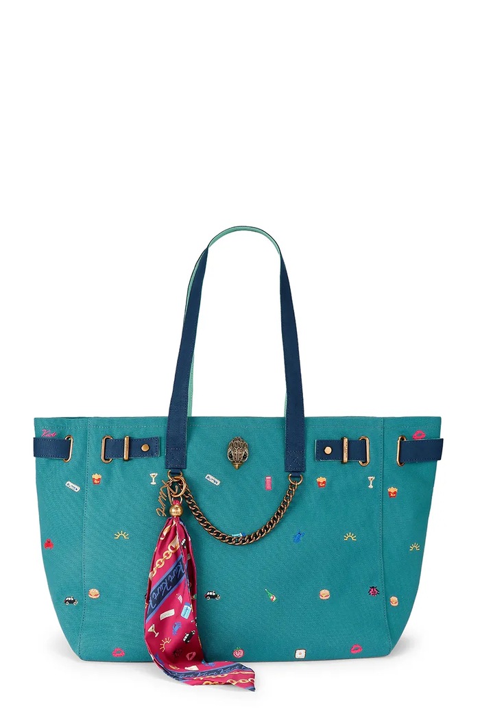 Kurt Geiger London torebka tote damska SLOANE turkusowy 5838397339