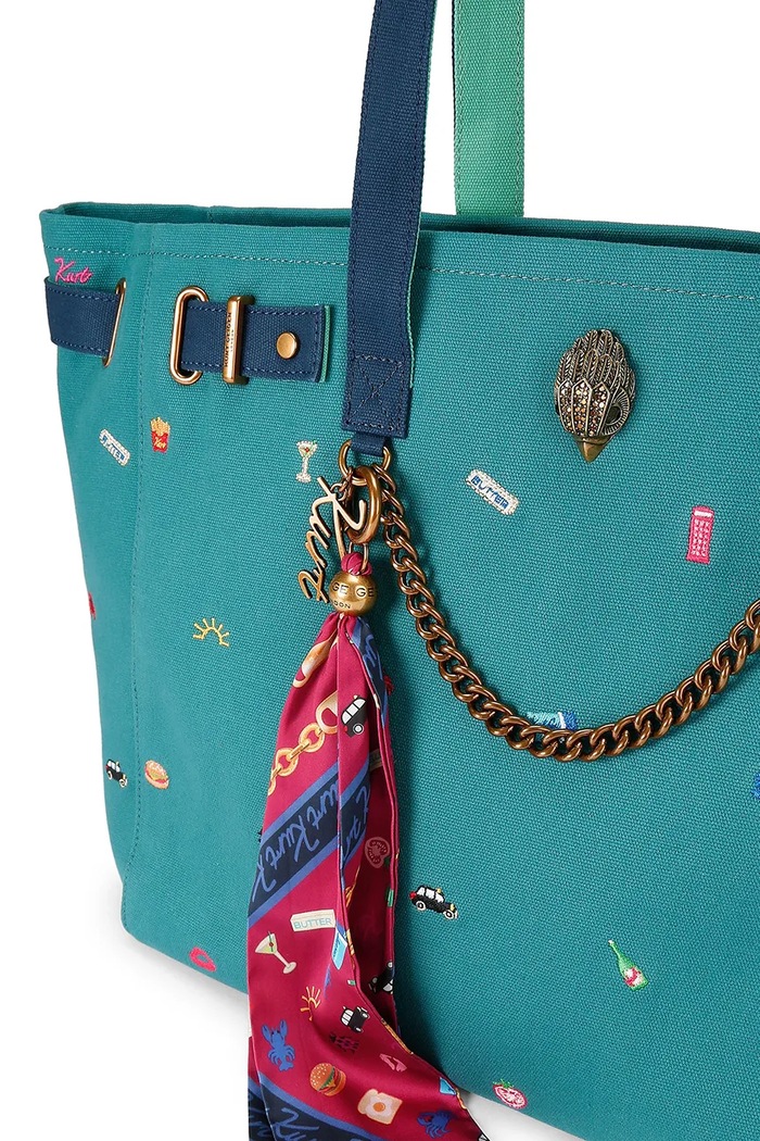 Kurt Geiger London torebka tote damska SLOANE turkusowy 5838397339