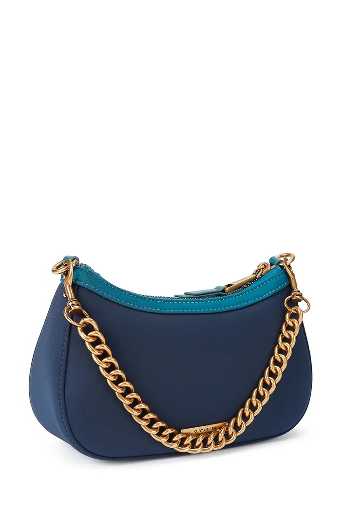 Akcesoria Kurt Geiger London torebka hobo damska SLOANE HOBO 5849984609 granatowy