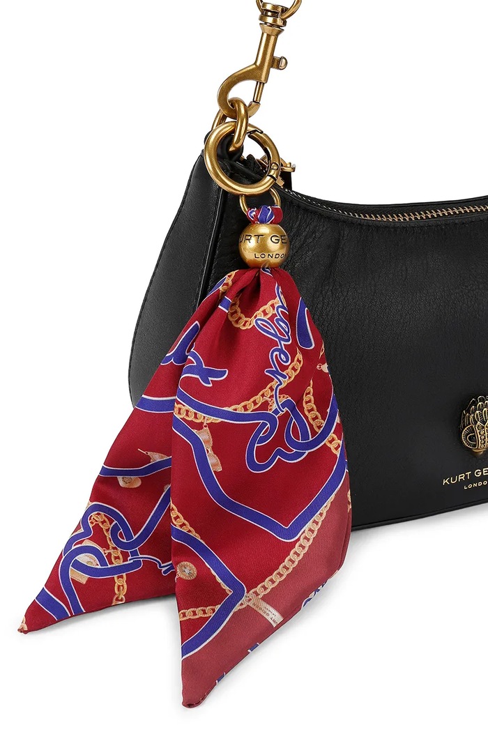 Kurt Geiger London torebka crossbody damska skórzana SLOANE HOBO 5849700109 czarny