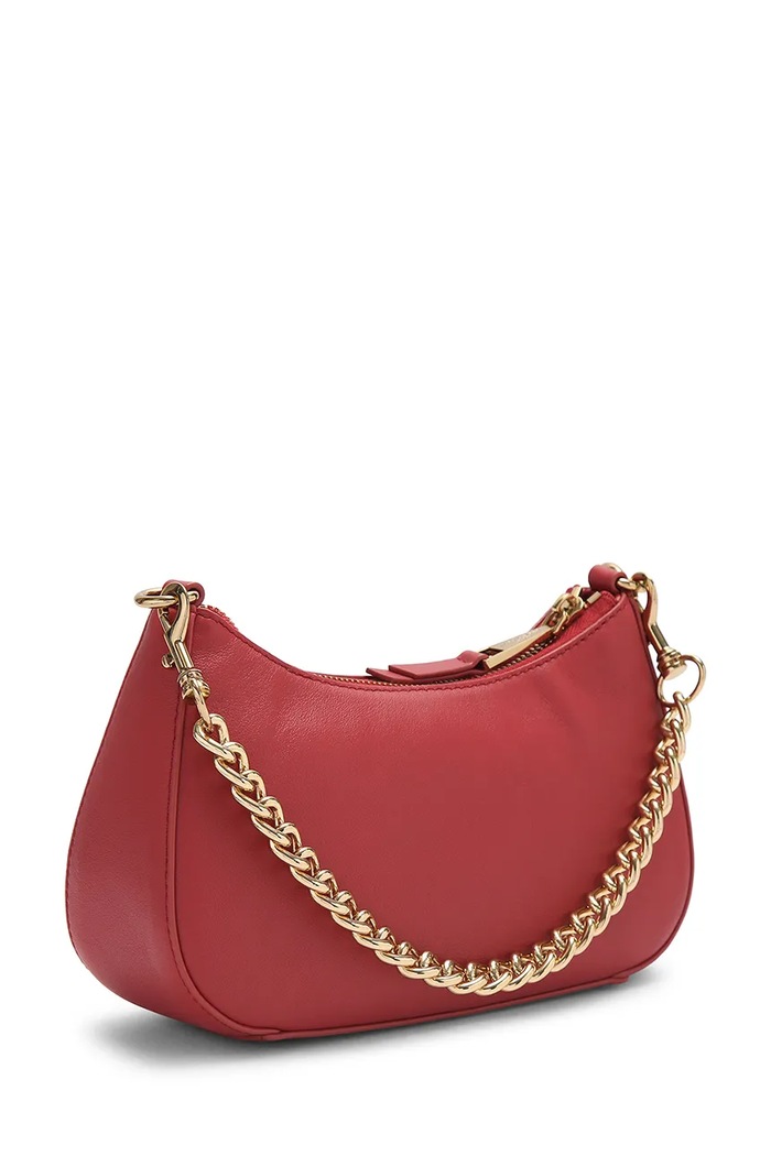 Akcesoria Kurt Geiger London torebka crossbody damska skórzana SLOANE HOBO 5849759109 czerwony