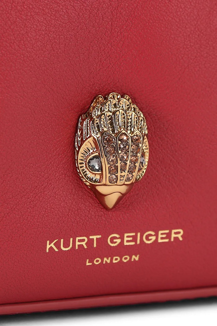 Kurt Geiger London torebka crossbody damska skórzana SLOANE HOBO czerwony 5849759109