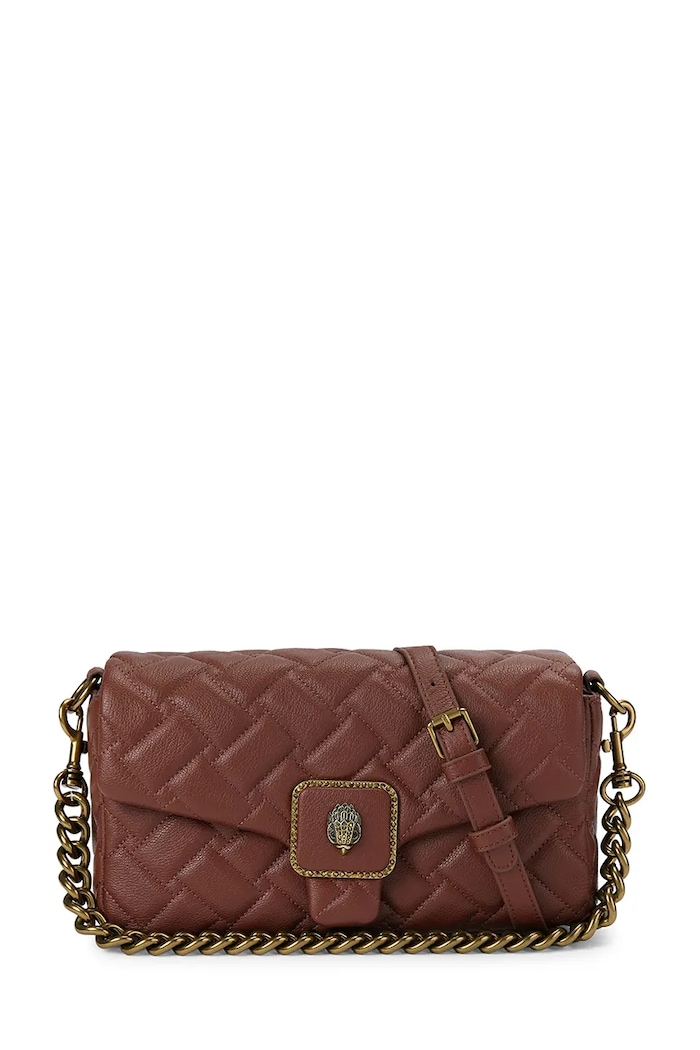Kurt Geiger London listonoszka damska skórzana PIMLICO bordowy 5626854109