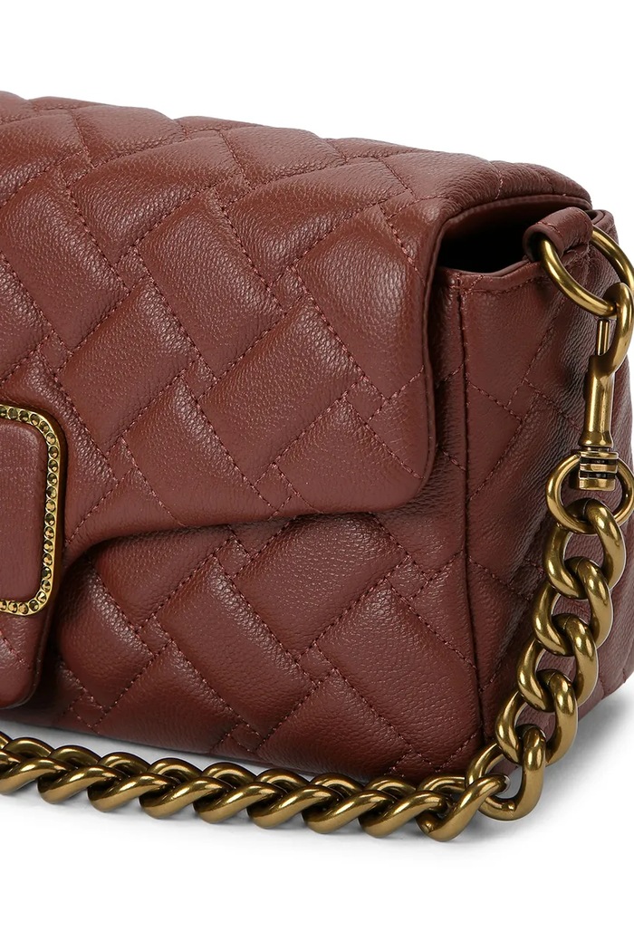 Kurt Geiger London listonoszka damska skórzana PIMLICO 5626854109 bordowy