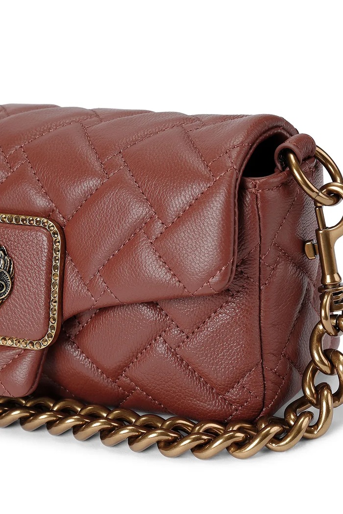 Kurt Geiger London torebka crossbody damska skórzana PIMLICO 5626754109 bordowy