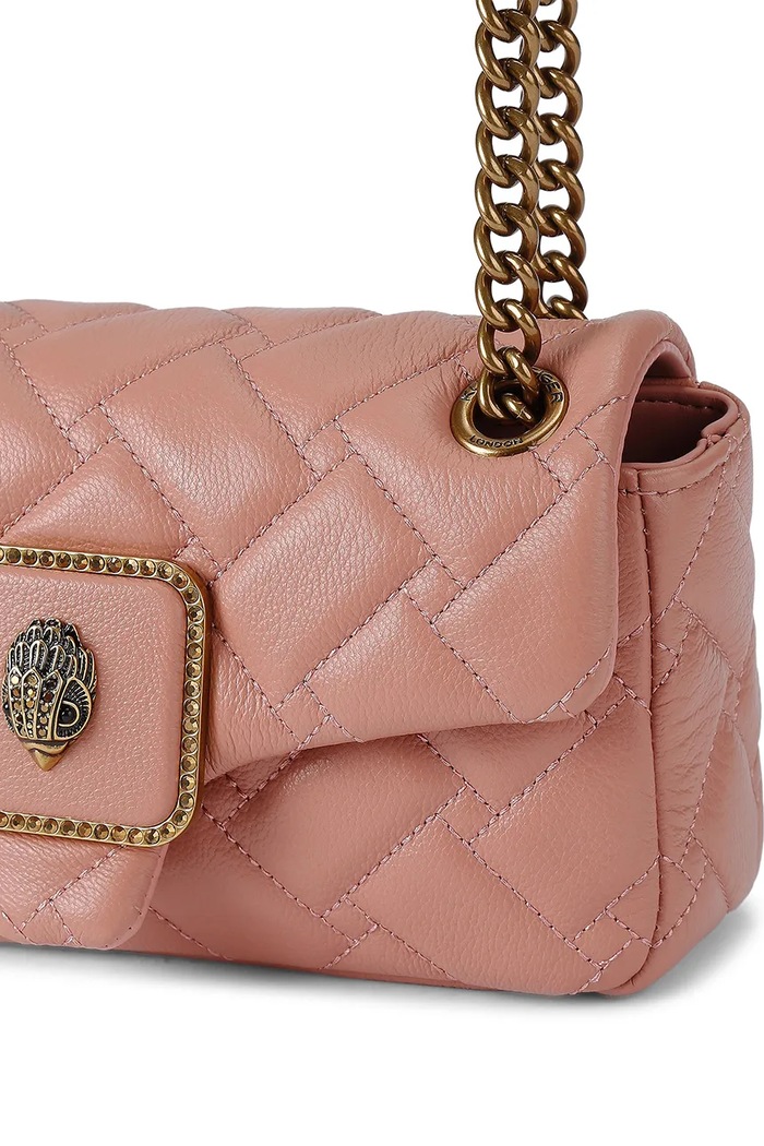 Kurt Geiger London torebka crossbody damska skórzana PIMLICO 5377853109 różowy